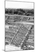 ¡Viva Mexico! B&W Collection - Teotihuacan Pyramids II - Archaeological Site-Philippe Hugonnard-Mounted Photographic Print