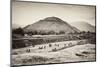 ¡Viva Mexico! B&W Collection - Teotihuacan Pyramids II-Philippe Hugonnard-Mounted Photographic Print