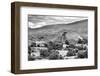 ¡Viva Mexico! B&W Collection - Teotihuacan Pyramids III - Archaeological Site-Philippe Hugonnard-Framed Photographic Print