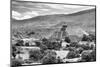 ¡Viva Mexico! B&W Collection - Teotihuacan Pyramids III - Archaeological Site-Philippe Hugonnard-Mounted Photographic Print