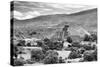 ¡Viva Mexico! B&W Collection - Teotihuacan Pyramids III - Archaeological Site-Philippe Hugonnard-Stretched Canvas