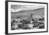 ¡Viva Mexico! B&W Collection - Teotihuacan Pyramids III - Archaeological Site-Philippe Hugonnard-Framed Photographic Print