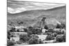 ¡Viva Mexico! B&W Collection - Teotihuacan Pyramids III - Archaeological Site-Philippe Hugonnard-Mounted Photographic Print