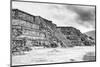 ¡Viva Mexico! B&W Collection - Teotihuacan Pyramids III-Philippe Hugonnard-Mounted Photographic Print