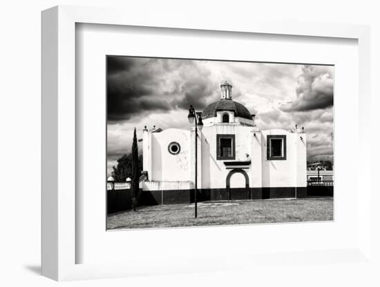 ¡Viva Mexico! B&W Collection - Traditional Mexican Church-Philippe Hugonnard-Framed Photographic Print