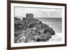 ¡Viva Mexico! B&W Collection - Tulum Mayan Archaeological Site-Philippe Hugonnard-Framed Photographic Print