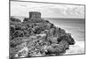 ¡Viva Mexico! B&W Collection - Tulum Mayan Archaeological Site-Philippe Hugonnard-Mounted Photographic Print