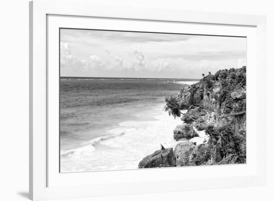 ¡Viva Mexico! B&W Collection - Tulum Riviera Maya II-Philippe Hugonnard-Framed Photographic Print