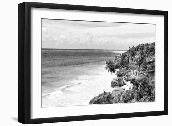 ¡Viva Mexico! B&W Collection - Tulum Riviera Maya II-Philippe Hugonnard-Framed Photographic Print