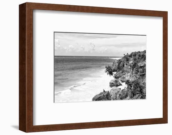 ¡Viva Mexico! B&W Collection - Tulum Riviera Maya II-Philippe Hugonnard-Framed Photographic Print