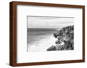 ¡Viva Mexico! B&W Collection - Tulum Riviera Maya II-Philippe Hugonnard-Framed Photographic Print