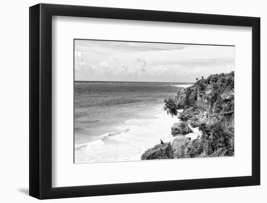 ¡Viva Mexico! B&W Collection - Tulum Riviera Maya II-Philippe Hugonnard-Framed Photographic Print