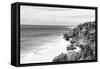 ¡Viva Mexico! B&W Collection - Tulum Riviera Maya II-Philippe Hugonnard-Framed Stretched Canvas