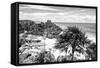 ¡Viva Mexico! B&W Collection - Tulum Riviera Maya III-Philippe Hugonnard-Framed Stretched Canvas