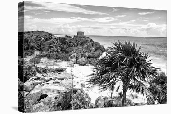 ¡Viva Mexico! B&W Collection - Tulum Riviera Maya III-Philippe Hugonnard-Stretched Canvas