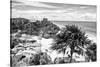 ¡Viva Mexico! B&W Collection - Tulum Riviera Maya III-Philippe Hugonnard-Stretched Canvas