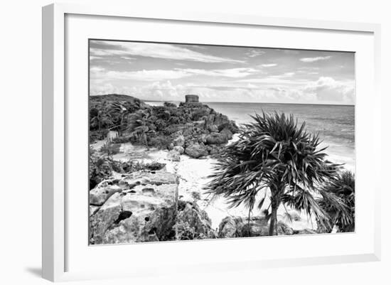 ¡Viva Mexico! B&W Collection - Tulum Riviera Maya III-Philippe Hugonnard-Framed Photographic Print