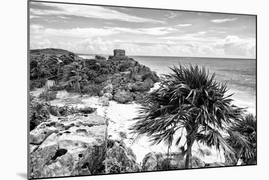 ¡Viva Mexico! B&W Collection - Tulum Riviera Maya III-Philippe Hugonnard-Mounted Photographic Print