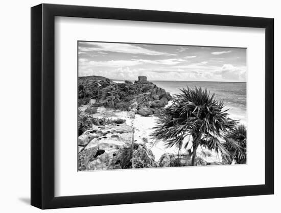 ¡Viva Mexico! B&W Collection - Tulum Riviera Maya III-Philippe Hugonnard-Framed Photographic Print