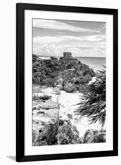 ¡Viva Mexico! B&W Collection - Tulum Riviera Maya IV-Philippe Hugonnard-Framed Photographic Print