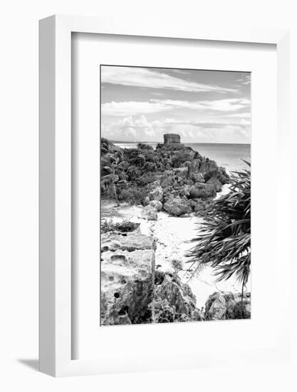 ¡Viva Mexico! B&W Collection - Tulum Riviera Maya IV-Philippe Hugonnard-Framed Photographic Print