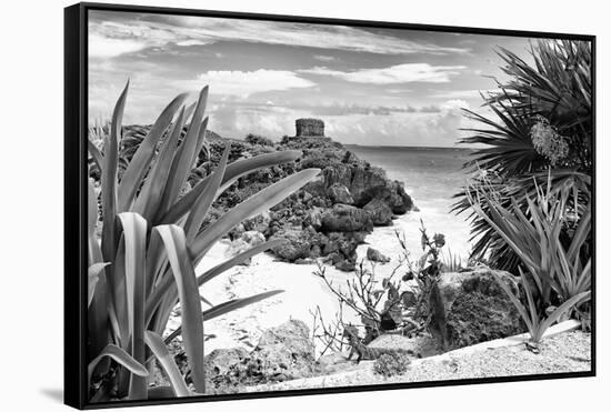 ?Viva Mexico! B&W Collection - Tulum Riviera Maya IX-Philippe Hugonnard-Framed Stretched Canvas