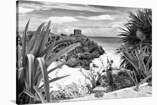 ?Viva Mexico! B&W Collection - Tulum Riviera Maya IX-Philippe Hugonnard-Stretched Canvas