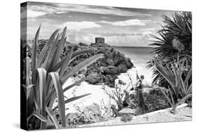 ?Viva Mexico! B&W Collection - Tulum Riviera Maya IX-Philippe Hugonnard-Stretched Canvas