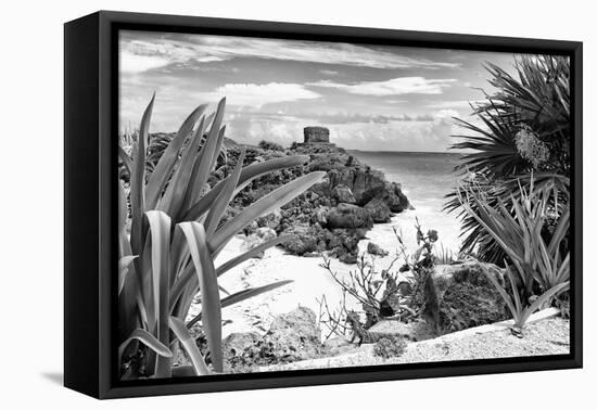 ?Viva Mexico! B&W Collection - Tulum Riviera Maya IX-Philippe Hugonnard-Framed Stretched Canvas