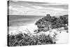 ?Viva Mexico! B&W Collection - Tulum Riviera Maya V-Philippe Hugonnard-Stretched Canvas