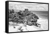 ¡Viva Mexico! B&W Collection - Tulum Riviera Maya VI-Philippe Hugonnard-Framed Stretched Canvas