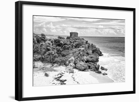 ¡Viva Mexico! B&W Collection - Tulum Riviera Maya VI-Philippe Hugonnard-Framed Photographic Print