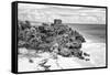 ¡Viva Mexico! B&W Collection - Tulum Riviera Maya VI-Philippe Hugonnard-Framed Stretched Canvas