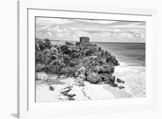 ¡Viva Mexico! B&W Collection - Tulum Riviera Maya VI-Philippe Hugonnard-Framed Photographic Print