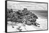 ¡Viva Mexico! B&W Collection - Tulum Riviera Maya VI-Philippe Hugonnard-Framed Stretched Canvas