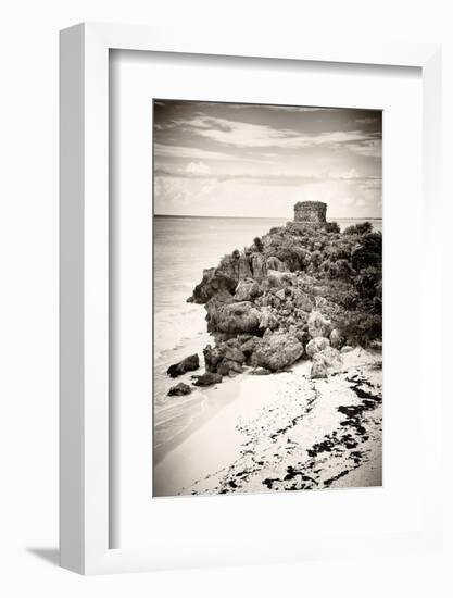 ¡Viva Mexico! B&W Collection - Tulum Riviera Maya VII-Philippe Hugonnard-Framed Photographic Print