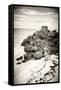 ¡Viva Mexico! B&W Collection - Tulum Riviera Maya VII-Philippe Hugonnard-Framed Stretched Canvas