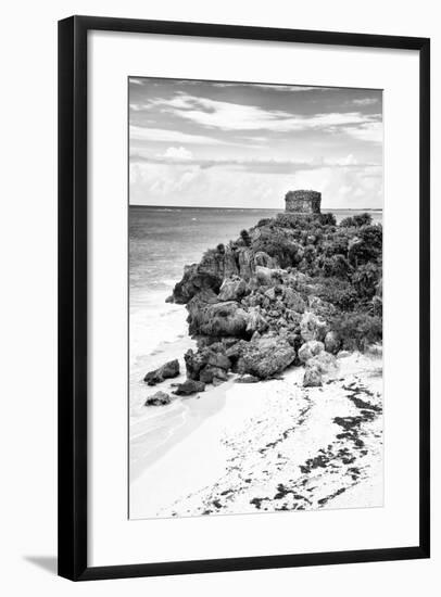 ¡Viva Mexico! B&W Collection - Tulum Riviera Maya VIII-Philippe Hugonnard-Framed Photographic Print