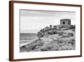 ¡Viva Mexico! B&W Collection - Tulum Riviera Maya-Philippe Hugonnard-Framed Photographic Print