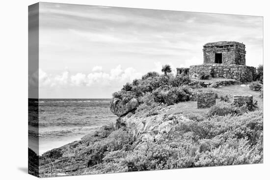 ¡Viva Mexico! B&W Collection - Tulum Riviera Maya-Philippe Hugonnard-Stretched Canvas