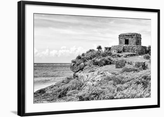 ¡Viva Mexico! B&W Collection - Tulum Riviera Maya-Philippe Hugonnard-Framed Photographic Print