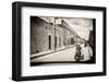 ¡Viva Mexico! B&W Collection - Urban Scene in Izamal V-Philippe Hugonnard-Framed Photographic Print