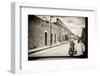 ¡Viva Mexico! B&W Collection - Urban Scene in Izamal V-Philippe Hugonnard-Framed Photographic Print