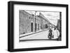 ¡Viva Mexico! B&W Collection - Urban Scene in Izamal VI-Philippe Hugonnard-Framed Photographic Print