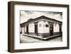 ¡Viva Mexico! B&W Collection - Urban Scene in San Cristobal de Las Casas III-Philippe Hugonnard-Framed Photographic Print