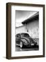 ¡Viva Mexico! B&W Collection - VW Beetle in San Cristobal de Las Casas-Philippe Hugonnard-Framed Photographic Print