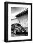 ¡Viva Mexico! B&W Collection - VW Beetle in San Cristobal de Las Casas-Philippe Hugonnard-Framed Photographic Print