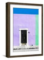 ¡Viva Mexico! Collection - 124 Street Campeche - Mauve & Green Wall-Philippe Hugonnard-Framed Premium Photographic Print