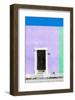 ¡Viva Mexico! Collection - 124 Street Campeche - Mauve & Green Wall-Philippe Hugonnard-Framed Photographic Print