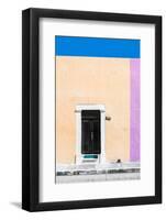 ¡Viva Mexico! Collection - 124 Street Campeche - Salmon & Pale Violet Wall-Philippe Hugonnard-Framed Photographic Print